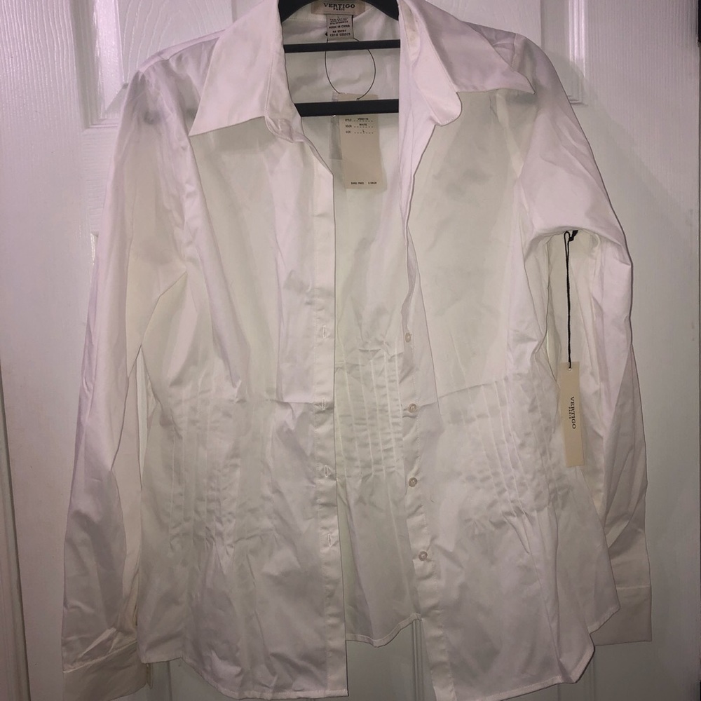 Luxury brand white blouse